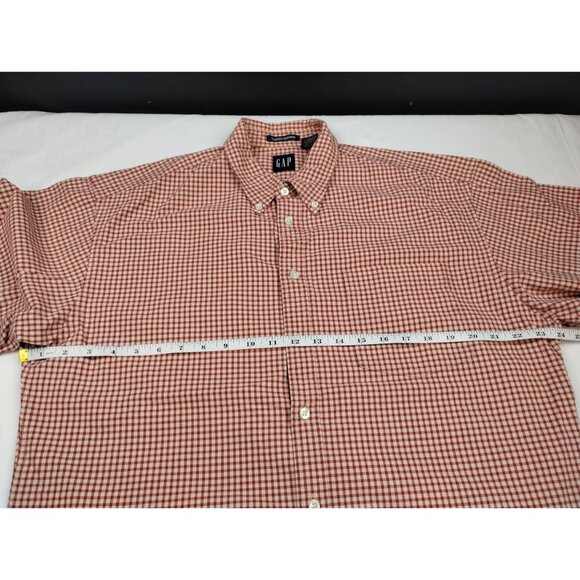 Gap Men's Red Classic Oxford Shirt/Button Size L SKU 3989 - Picture 7 of 9